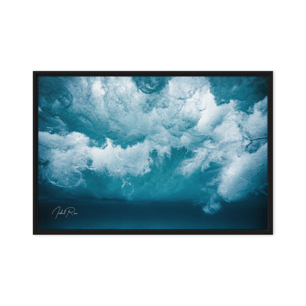 Beneath the Wave framed ocean wave photography print